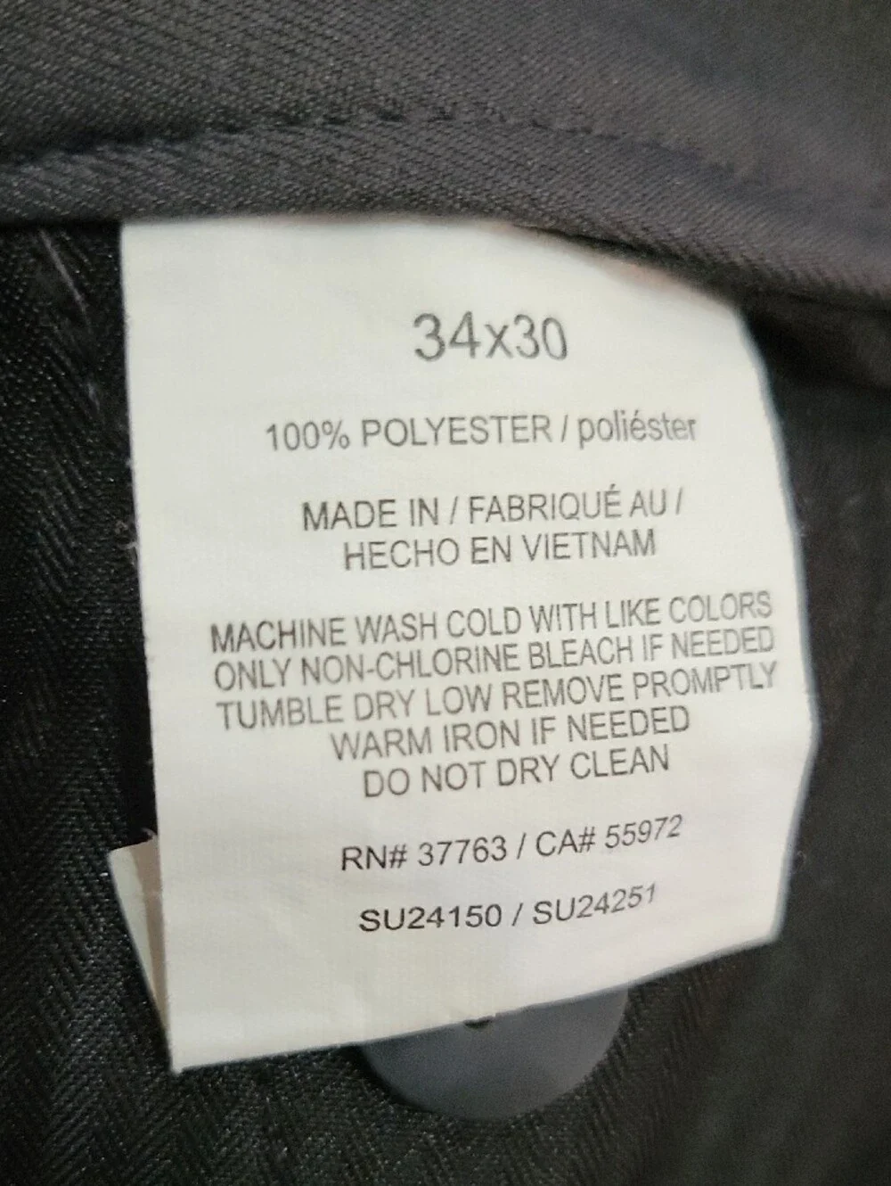 PGA Tour Men's Dress Pants in Charcoal 34x30